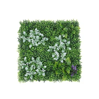 Kvetinové panely z umelého trávy z dreviny