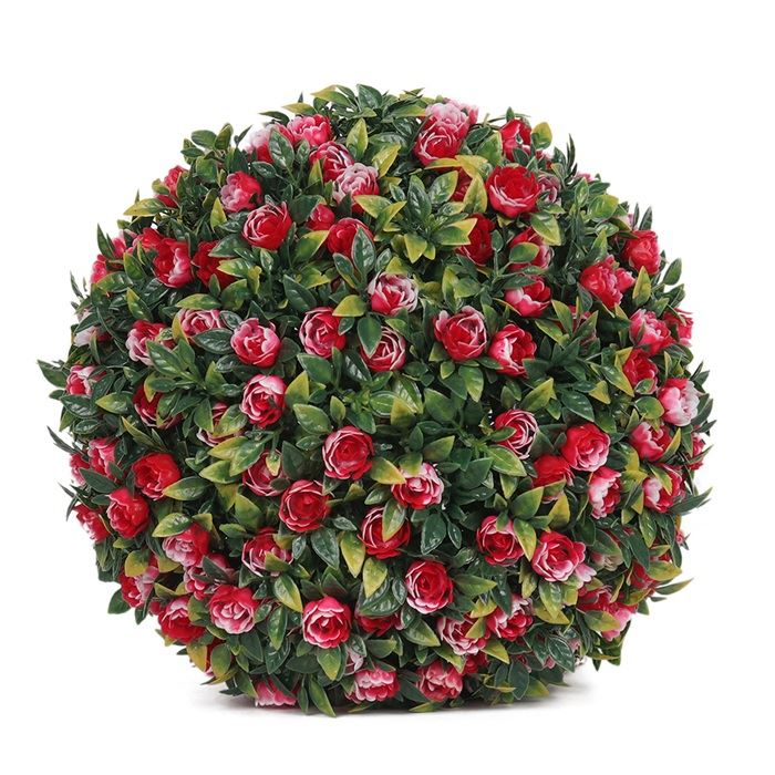 Artificial Multicipital Red Roses Ball